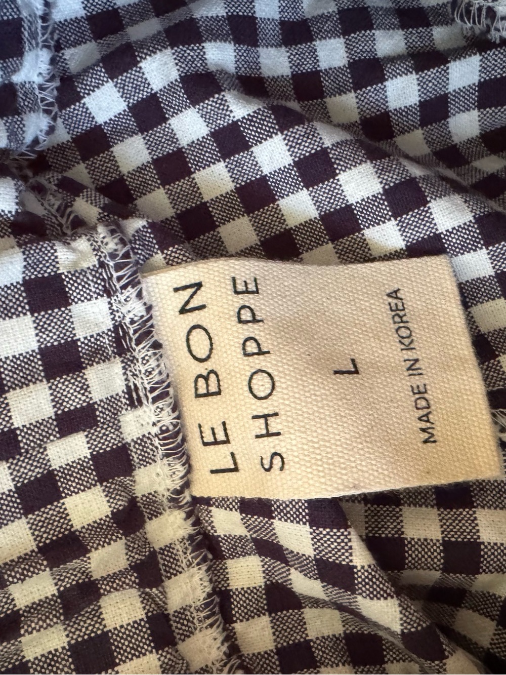 Le Bon Shoppe Arc Pants - Navy Gingham - Picture 5 of 5